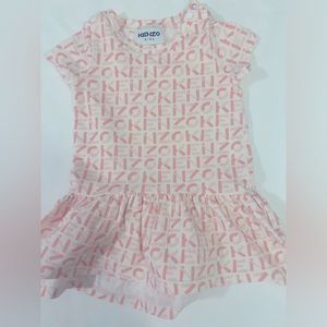 KENZO kids Logo All over T-shirt Dress 12month